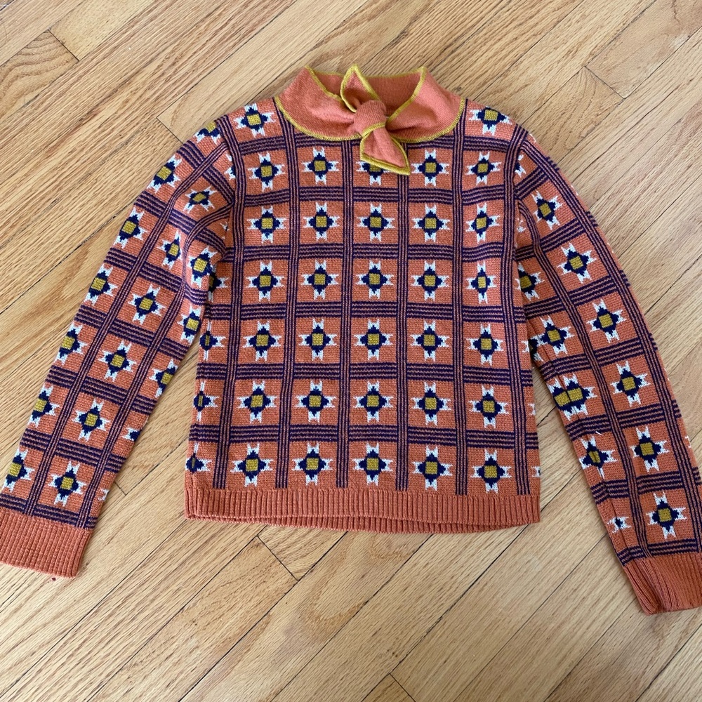 Misha & Puff 100% Merino Wool Hand Knit Children’s Sweater - Size 6